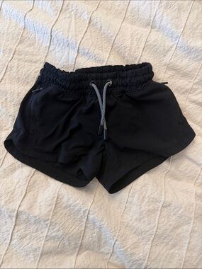 Athleta Black Girls' Elastic Waist Athletic Shorts
